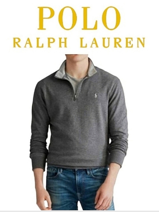 Ralph Lauren Other - Polo Ralph Lauren ¼ Zip Soft Cotton Blend Pullover Top in Heathered Gray XL-XXL